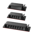 Cable Management Clips, 20Pcs Cord Organizers Wire Clips Cord Holder for TV PC Ethernet Cable Desk Home Office (Black)