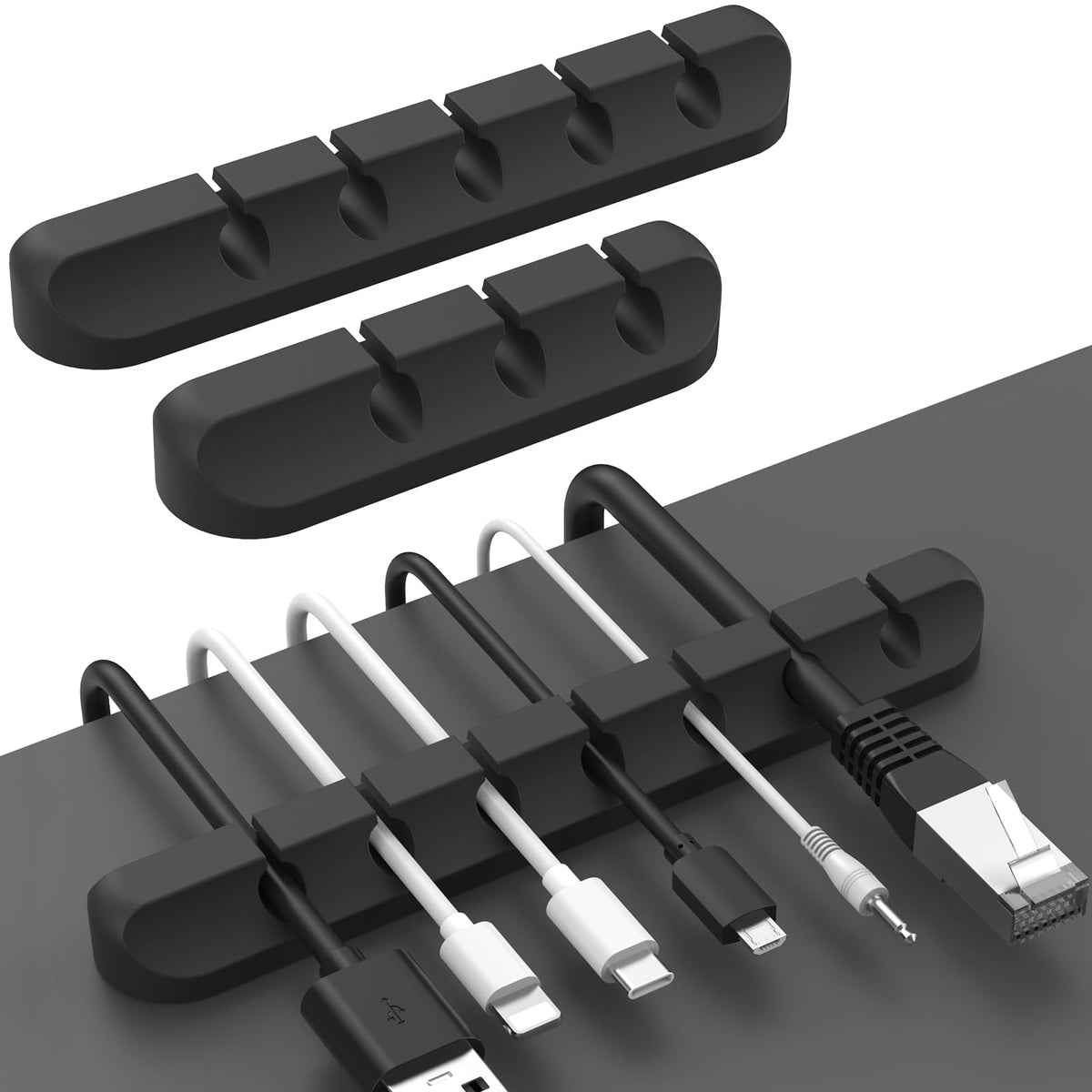 AhaStyle Cable Clips, 3 Pack Cord Holders Cable Organizer Self Adhesive