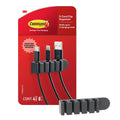 Command 5-Cord Clip Organizer, 4 Clips, 8 Medium Strips