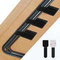 Abnii 50 PCS Hook and Loop Cable Ties, Under Desk Cable Management, White