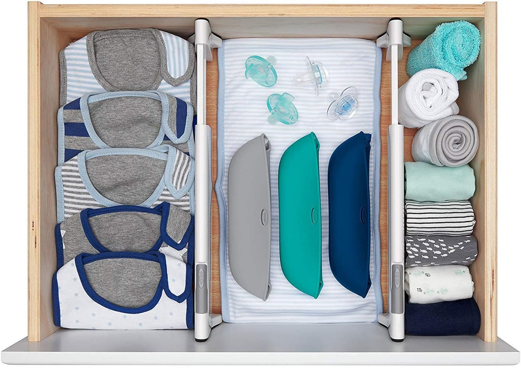 OXO Tot Expandable Drawer Dividers, 4-Pack Drawer Organizers