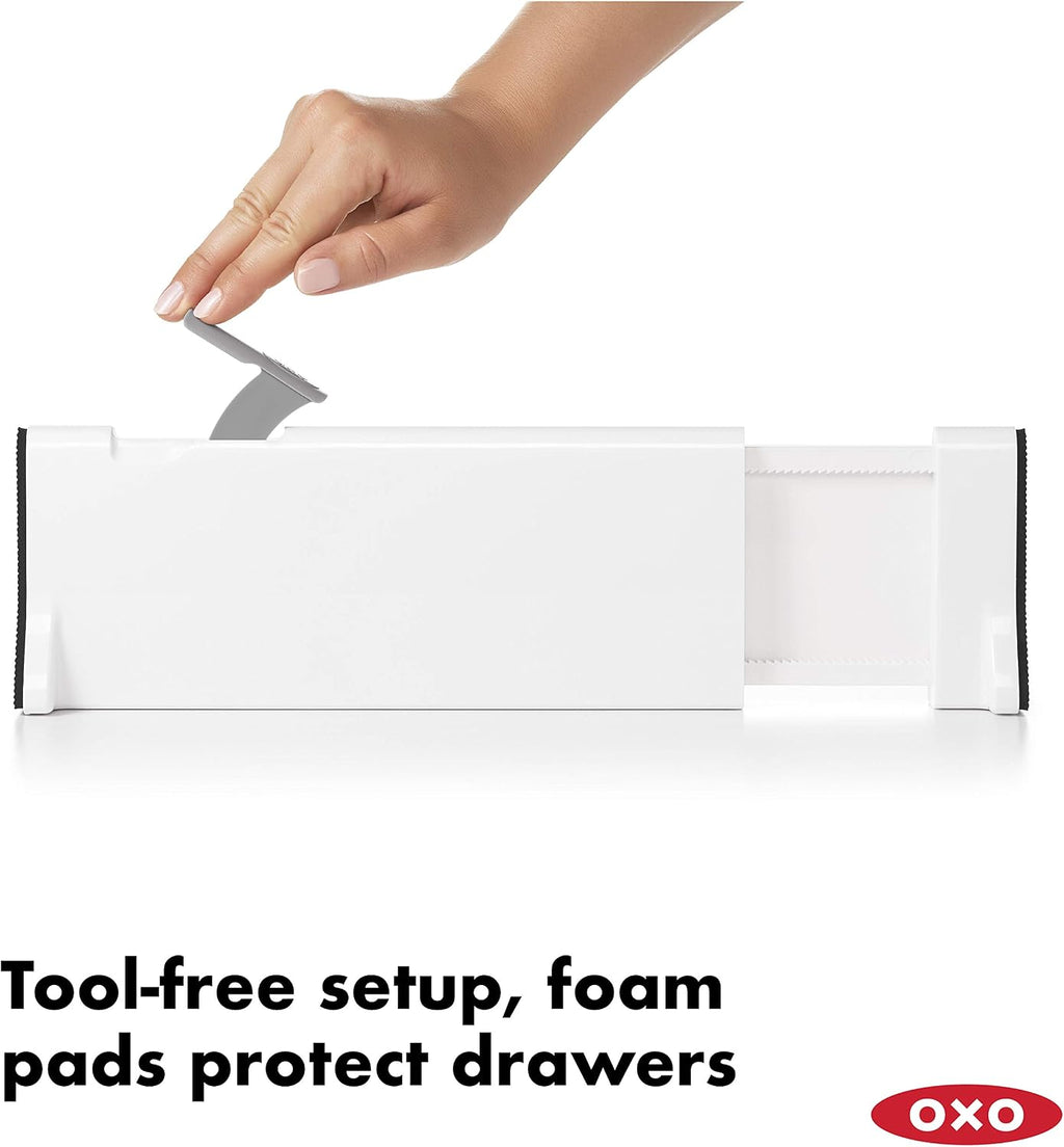 OXO Good Grips Expandable Dresser Drawer Divider, 2-Pack