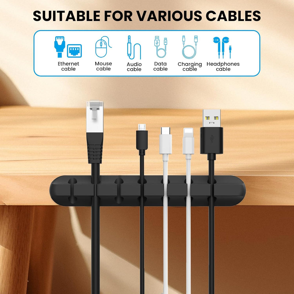AhaStyle Cable Clips, 3 Pack Cord Holders Cable Organizer Self Adhesive