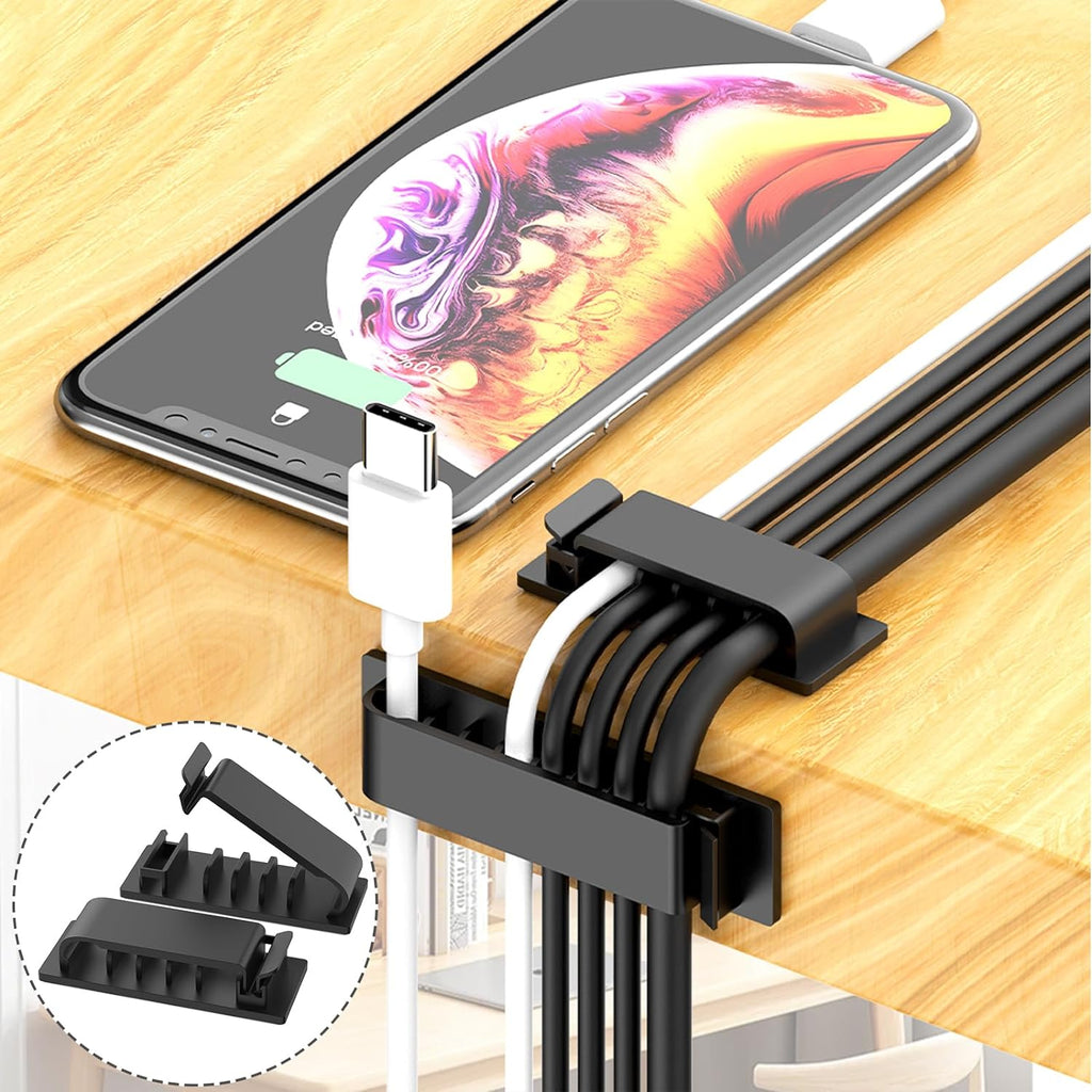 ELII 300PCS Cable Management Kit,4 Cable Sleeve 35 Cable Clips