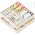 Drawer Organizer Storage for Clothes, Socks, 10 Pack, Beige