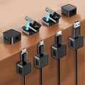 8-Pack Cable Organizers, Magnetic Cable Clips, Cable Holders White