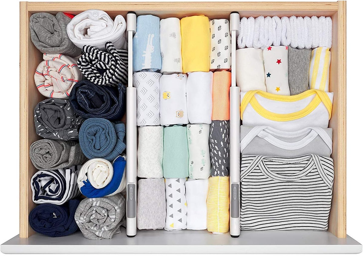 OXO Tot Expandable Drawer Dividers, 4-Pack Drawer Organizers