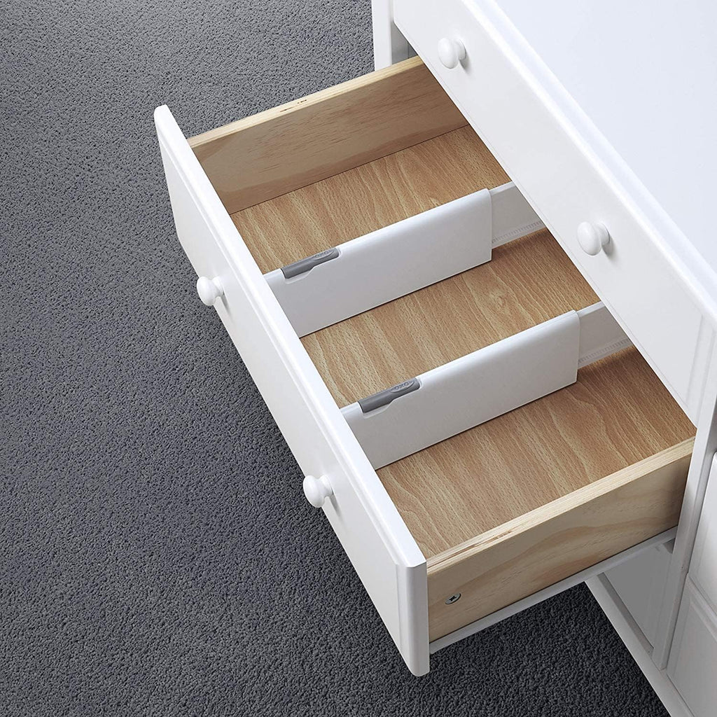 OXO Tot Expandable Drawer Dividers, 4-Pack Drawer Organizers