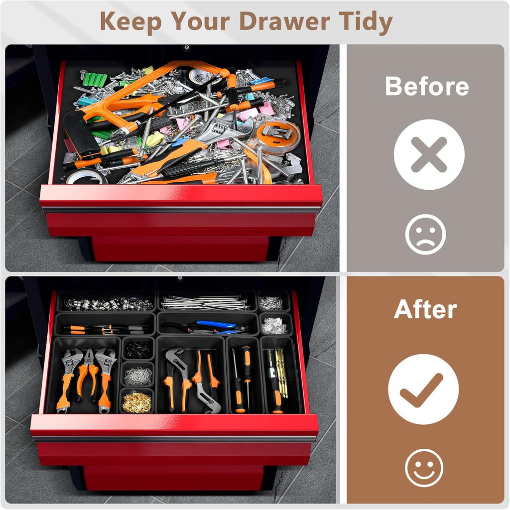 A-LuGei 【 】 Tool Box Organizer Tray Divider Set Drawer Organizer