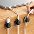 Lamicall 6 Pack Rotating Magnetic Cable Clips, Cord Organizer Holder
